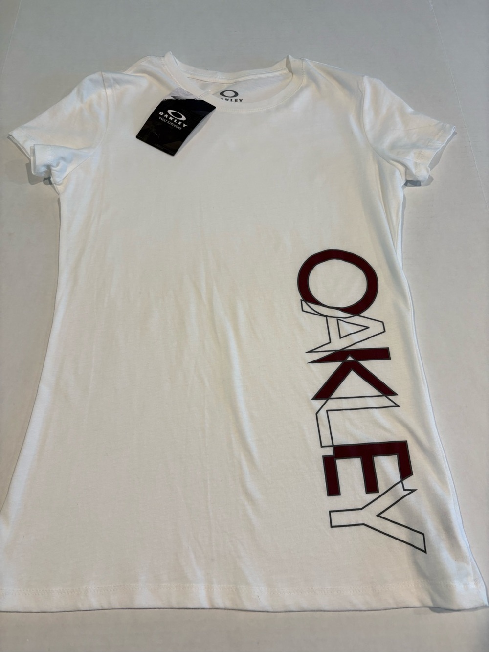 Oakley Womens White Short Sleeve Scatter T- Shirt Size Medium